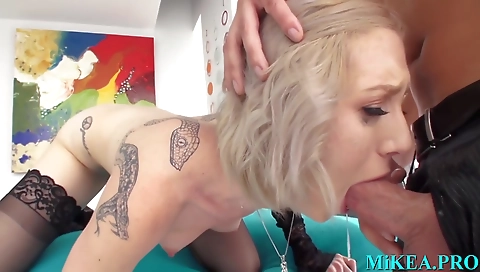 Hawt babe fucked in her black lingerie