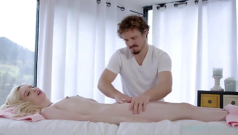 Hot blonde milf with huge tits